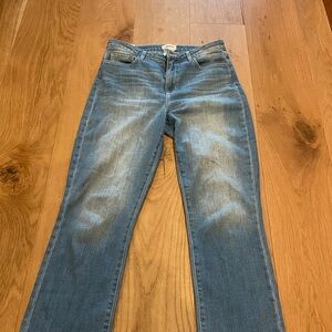 L’Agence Light Wash Cropped Blue Jeans Denim Pants Sz 28 Factory Faded